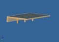 3D Rendering Ansicht von der Tür aus